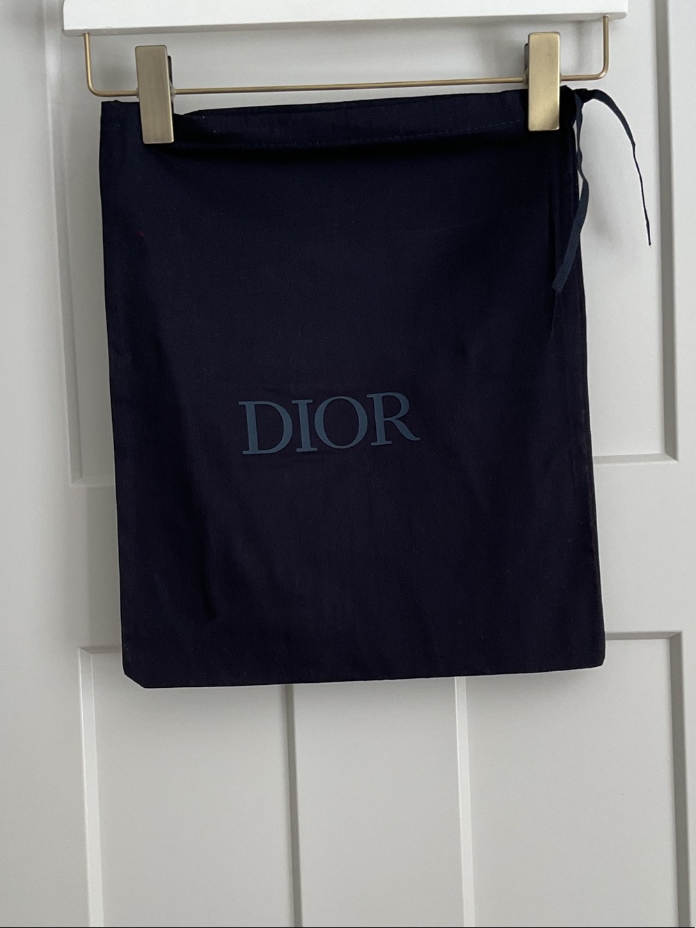 Authentic Dior Navy Blue Drawstring Dust Bag